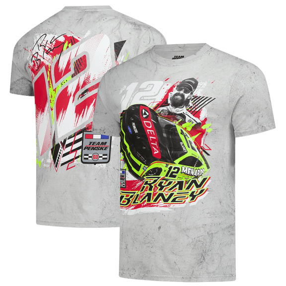 Men's Classic Ink Gray Ryan Blaney Delta Smoke 2-Spot T-Shirt