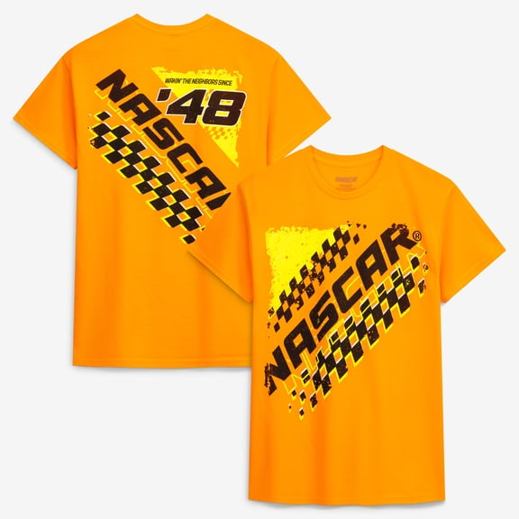 Men's Classic Ink  Orange NASCAR Wakin' The Neighbors Since '48 T-Shirt