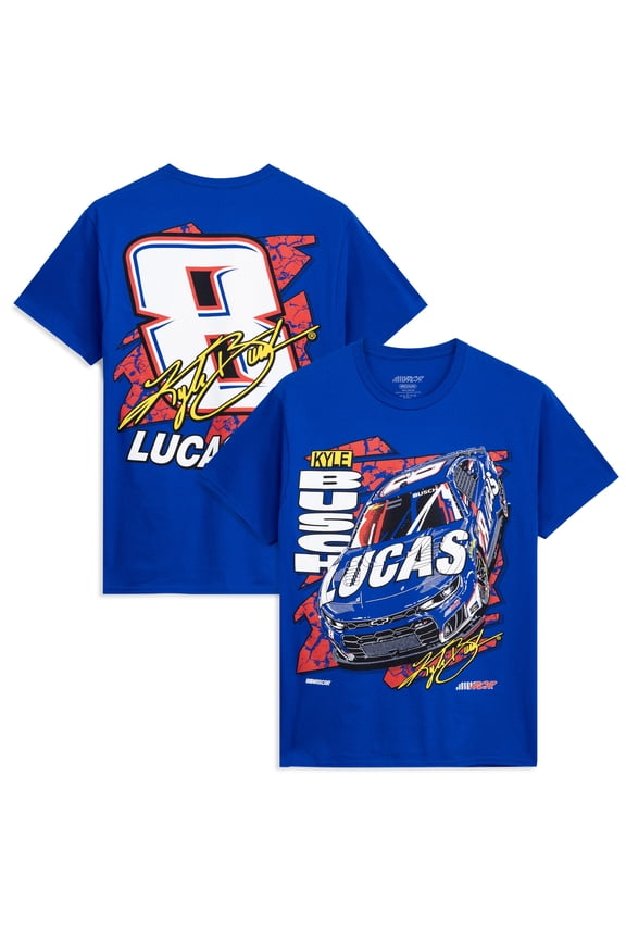 Men's Classic Ink Royal Kyle Busch #8 Lucas Oil Speed T-Shirt