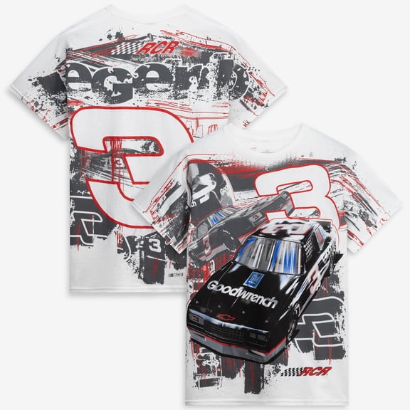 Men's Classic Ink White Richard Childress Racing Goodwrench Total Print T-Shirt