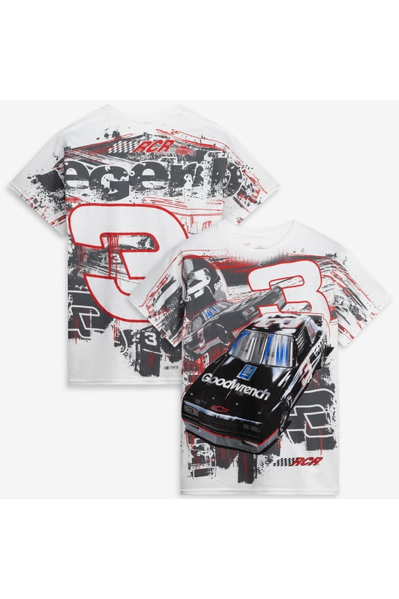 Men's Classic Ink White Richard Childress Racing Goodwrench Total Print T-Shirt