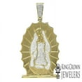 thumbnail image 1 of Men's Classic Mother Merry .33ctw Genuine Real Diamond Medallion Pendant Charm 14k Yellow Gold Finish, 1 of 6
