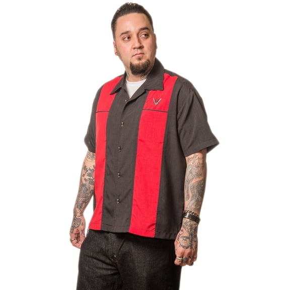 Men's Classic Piston Button Up Bowling Shirt