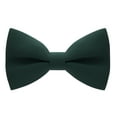 thumbnail image 1 of Men's Classic Pre-Tied Bow Tie Formal Solid Tuxedo, by Bow Tie House (Large, Dark Green), 1 of 5