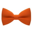 thumbnail image 1 of Men's Classic Pre-Tied Bow Tie Formal Solid Tuxedo, by Bow Tie House (Large, Pumpkin), 1 of 5
