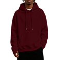 thumbnail image 1 of Men's Classic Pullover Hoodie Soft Sweatshirt with Kangaroo Pocket Drawstring Casual Streetwear Winter Warm Top, 1 of 8