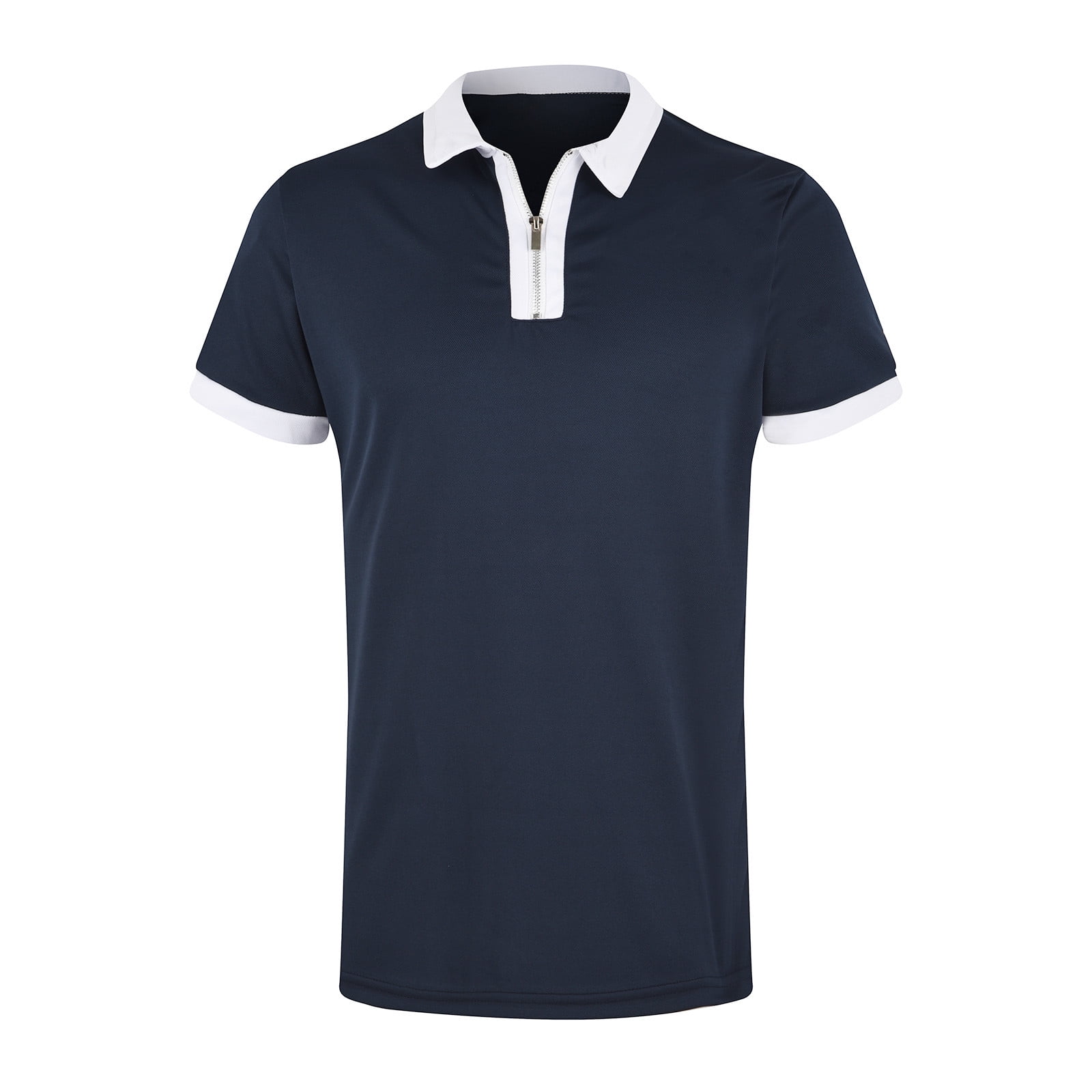 Polo shirts zip deals up