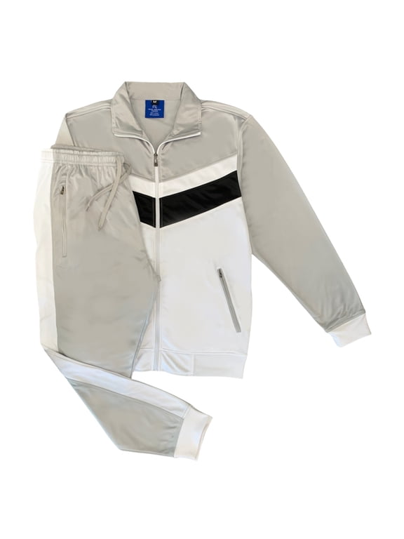 Men’s Classic Slim-Fit Tracksuit – Full-Zip Jacket & Jogger Set