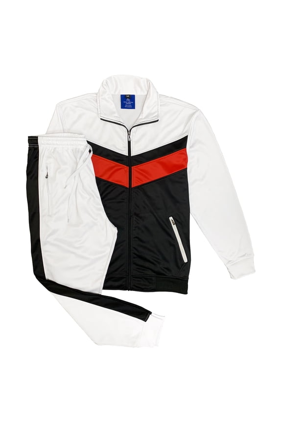 Men’s Classic Slim-Fit Tracksuit – Full-Zip Jacket & Jogger Set