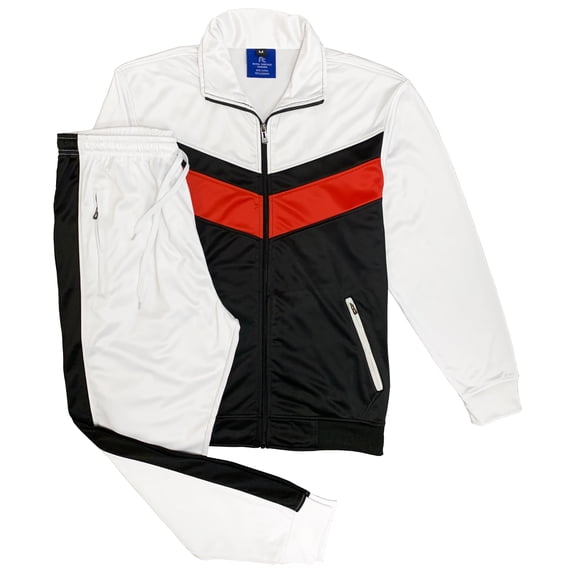 Men’s Classic Slim-Fit Tracksuit – Full-Zip Jacket & Jogger Set