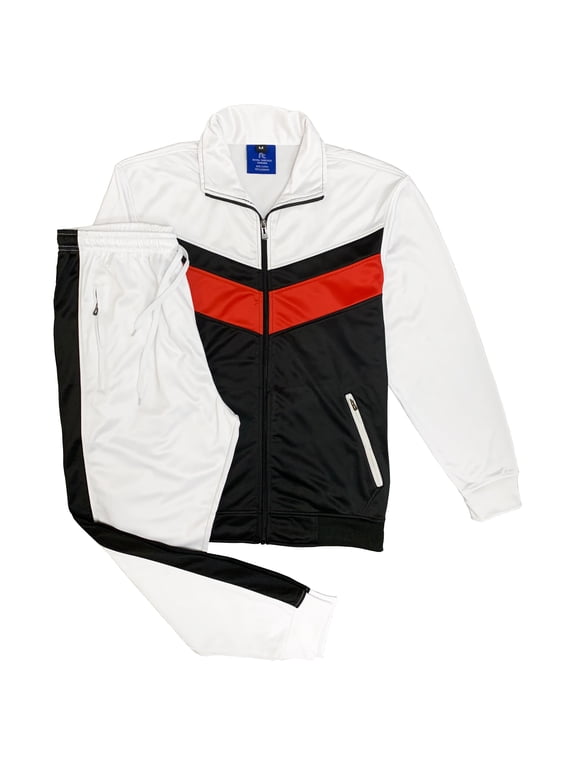 Men’s Classic Slim-Fit Tracksuit – Full-Zip Jacket & Jogger Set