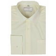 thumbnail image 1 of Men's Classic Solid Long Sleeve Barrel Cuff Dress Shirt (Ivory, Large 36/37), 1 of 2