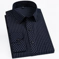 Men's Classic Standardfit Plaid/striped Social Office Dress Shirt