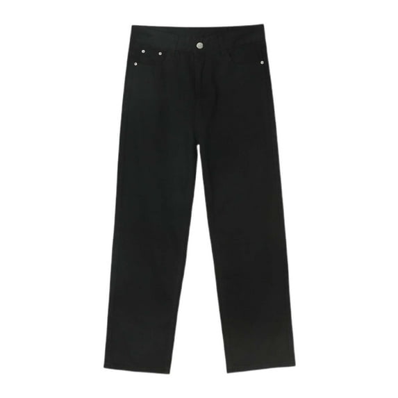 Men's Classic Straight Leg Denim Jeans Comfortable Casual Stretchable Durable Versatile Five Pocket Trousers for Everyday Wear