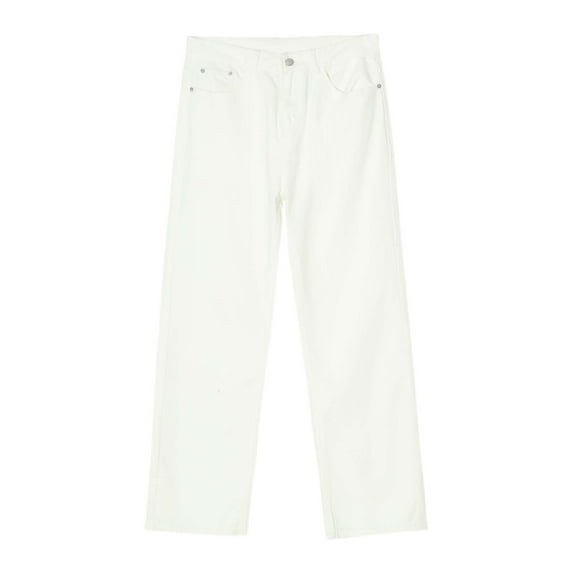 Men's Classic Straight Leg Denim Jeans Comfortable Casual Stretchable Durable Versatile Five Pocket Trousers for Everyday Wear