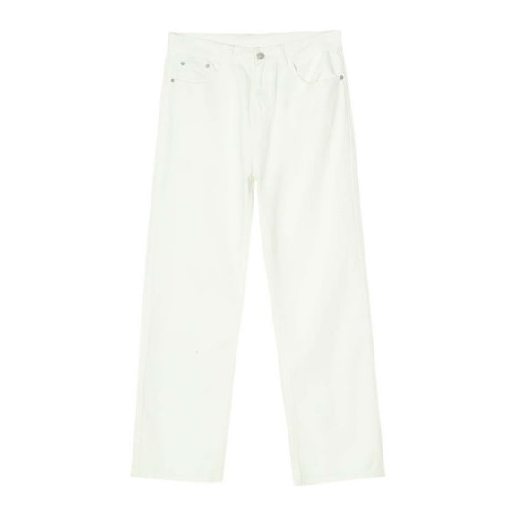 Men's Classic Straight Leg Denim Jeans Comfortable Casual Stretchable Durable Versatile Five Pocket Trousers for Everyday Wear