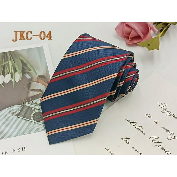 Men's Classic Stripe Jacquard Woven Silk Tie Formal Party Suit Necktie