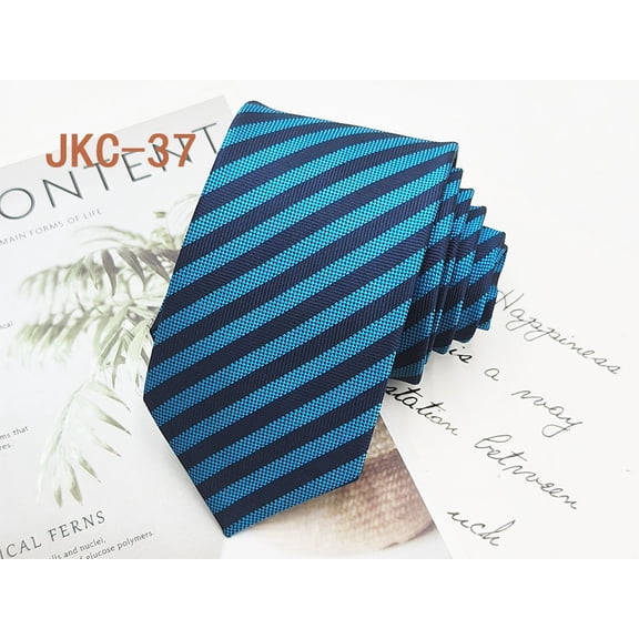Men's Classic Stripe Jacquard Woven Silk Tie Formal Party Suit Necktie
