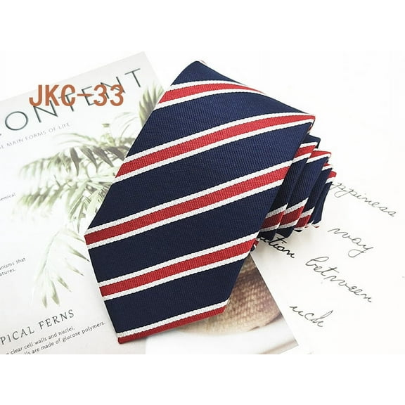 Men's Classic Stripe Jacquard Woven Silk Tie Formal Party Suit Necktie