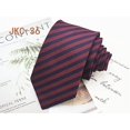 thumbnail image 1 of Men's Classic Stripe Jacquard Woven Silk Tie Formal Party Suit Necktie, 1 of 4