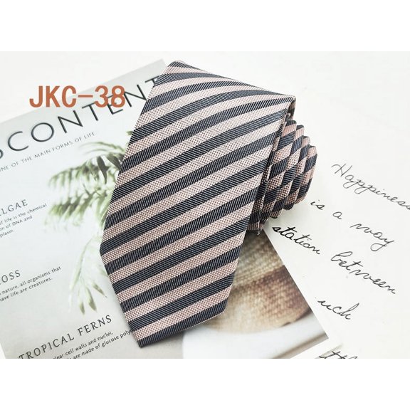 Men's Classic Stripe Jacquard Woven Silk Tie Formal Party Suit Necktie