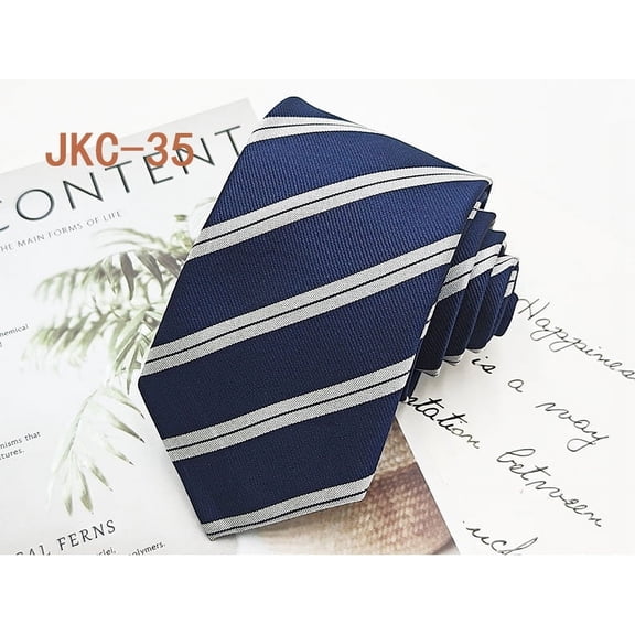 Men's Classic Stripe Jacquard Woven Silk Tie Formal Party Suit Necktie