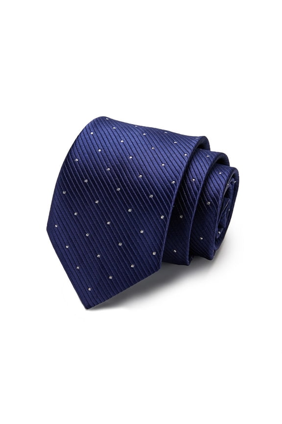 Men's Classic Stripe Jacquard Woven Tie Formal Party Neckties Extra Long Silk Tie for Big and Tall Business Wedding