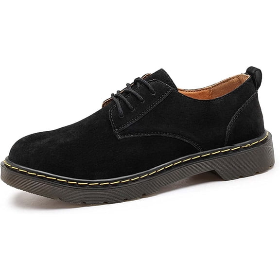 Men's Classic Suede Urban Oxford Shoes Leather Fashion Casual Shoes Non-Slip TPR Cargo Shoes
