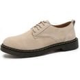 thumbnail image 1 of Men's Classic Suede Urban Oxford Shoes Leather Fashion Casual Shoes Non-Slip TPR Cargo Shoes, 1 of 7