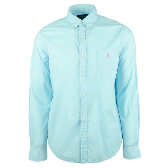 Men's Classic Untucked Fit Long Sleeves Shirt-GN-Large