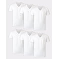 thumbnail image 1 of Hanes Ultimate Men’s V-Neck Undershirt Pack, ComfortSoft, White 6-Pack M, 1 of 6