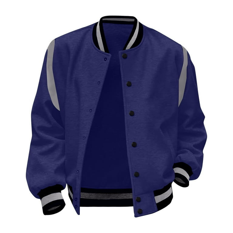 Casual Street Striped Contrast Cardigan Collar Outerwear Casual Street Striped Contrast Cardigan Collar Outerwear