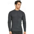 thumbnail image 1 of Men's Classic Waffle-Knit Heavy Thermal Top L, Charcoal, 1 of 4