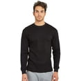 thumbnail image 1 of Men's Classic Waffle-Knit Heavy Thermal Top S, Black, 1 of 4