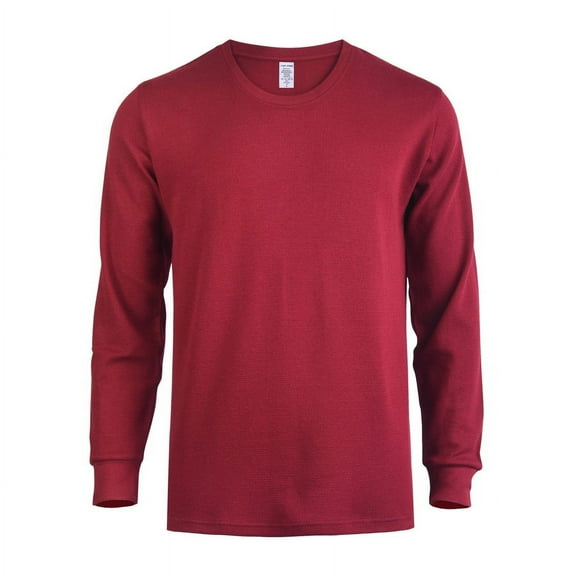 TheLovely Men's Classic Waffle Knit Heavyweight Cotton Long Sleeve Thermal T-Shirt Top