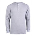 thumbnail image 1 of TheLovely Men's Classic Waffle Knit Medium Weight Thermal 3-Buttons Henley Long Sleeve Tee Shirts Top, 1 of 3