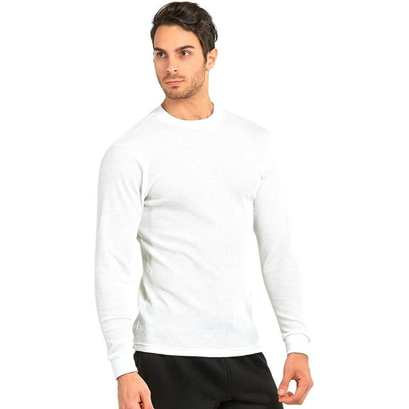 Men's Classic Waffle-Knit Medium Weight Thermal Top 2XL, White
