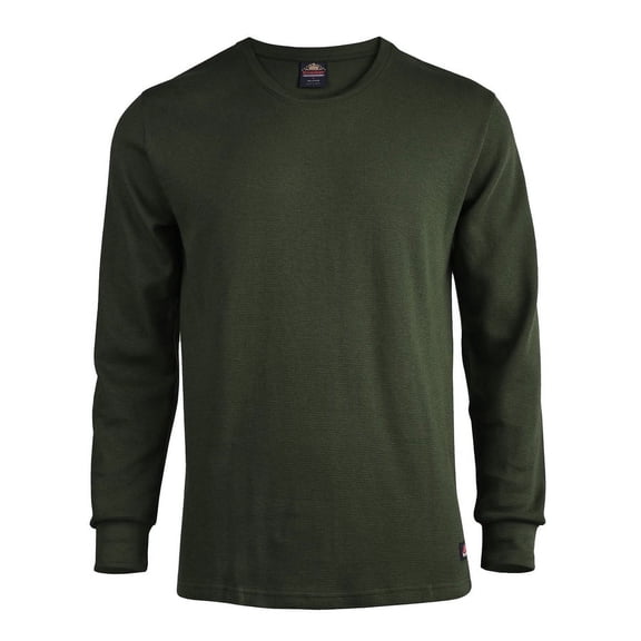 TheLovely Men's Classic Waffle Knit Mid-Weight Cotton Long Sleeve Light Thermal T-Shirt Top