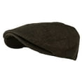 Men's Classic Wool Blend Tweed Flat Top Hat Ivy Hat Newsboy Hat(Small
