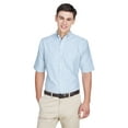 thumbnail image 1 of Men's Classic Wrinkle-Resistant Short-Sleeve Oxford BLUE/ WHITE 6XL, 1 of 2