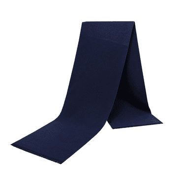 Men's Classic winter Warm Scarf - PoilTreeWing Long soft fringe scarf,navy blue