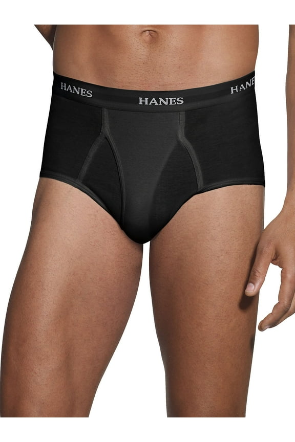 Brief 7 Pack No Ride Up Ultimate Men TAGLESS Waist Comfort Flex Black/Grey