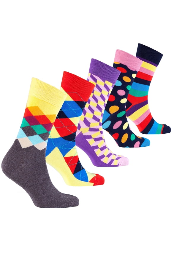Men's Classy Mix Set Socks (5-Pack)
