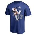 thumbnail image 1 of Men's Clayton Kershaw Royal Los Angeles Dodgers Fade Away T-Shirt, 1 of 3