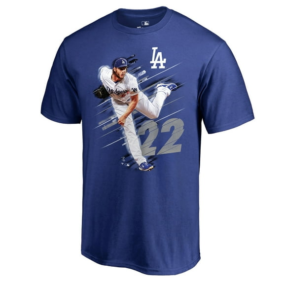 Men's Clayton Kershaw Royal Los Angeles Dodgers Fade Away T-Shirt