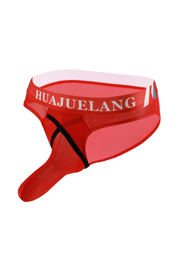 Men's Pants Ice Silk Panties Briefs Breathable Nylon Mesh Boxers