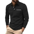 thumbnail image 1 of Men's 2025 Shirt Long Sleeve Tactical Shirts Casual Button Solid Color T Shirt Top Dry Fit Lightweight Golf Shirts Outdoor UPF 50+ Shirt, 1 of 5