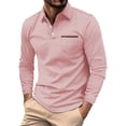 thumbnail image 1 of Men's 2025 Shirt Long Sleeve Tactical Shirts Casual Button Solid Color T Shirt Top Dry Fit Lightweight Golf Shirts Outdoor UPF 50+ Shirt, 1 of 5
