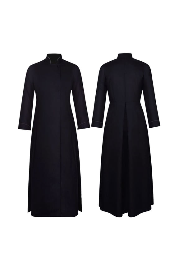 Men's Clergy Robes Minister Choir Robe Medieval Clergy Cassock Preacher Cassock Holy Monk Pastor Halloween Robe