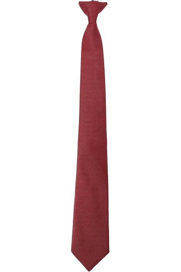 Men's Clip on Ties Pre Tied Neckties Black Clip-on Tie Skinny Neck Tie for Wedding Office Graduation School Uniforms
